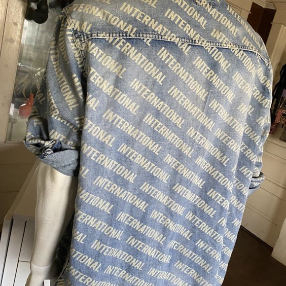 INC INTERNATIONAL CONCEPTS  logo and denim - Picture 2 of 4